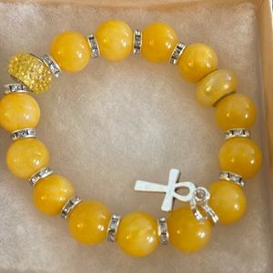 Yellow bracelet unisex